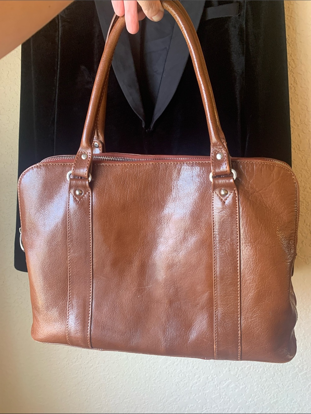 Ashwood Chestnut Brown Real Leather Handbag